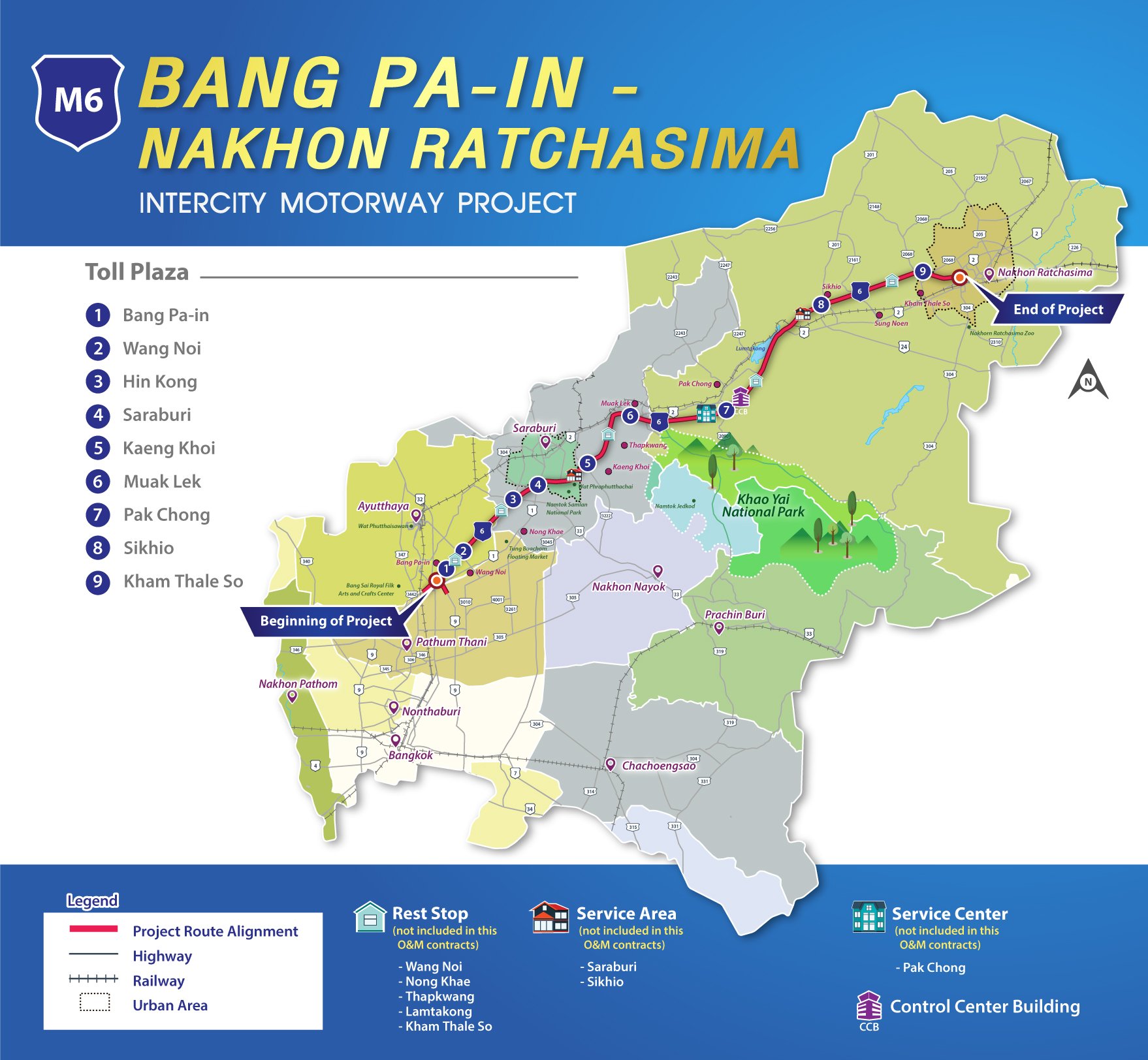 M61  โครงการทางหลวงพิเศษระหว่างเมือง สายบางปะอิน-นครราชสีมา (M6)